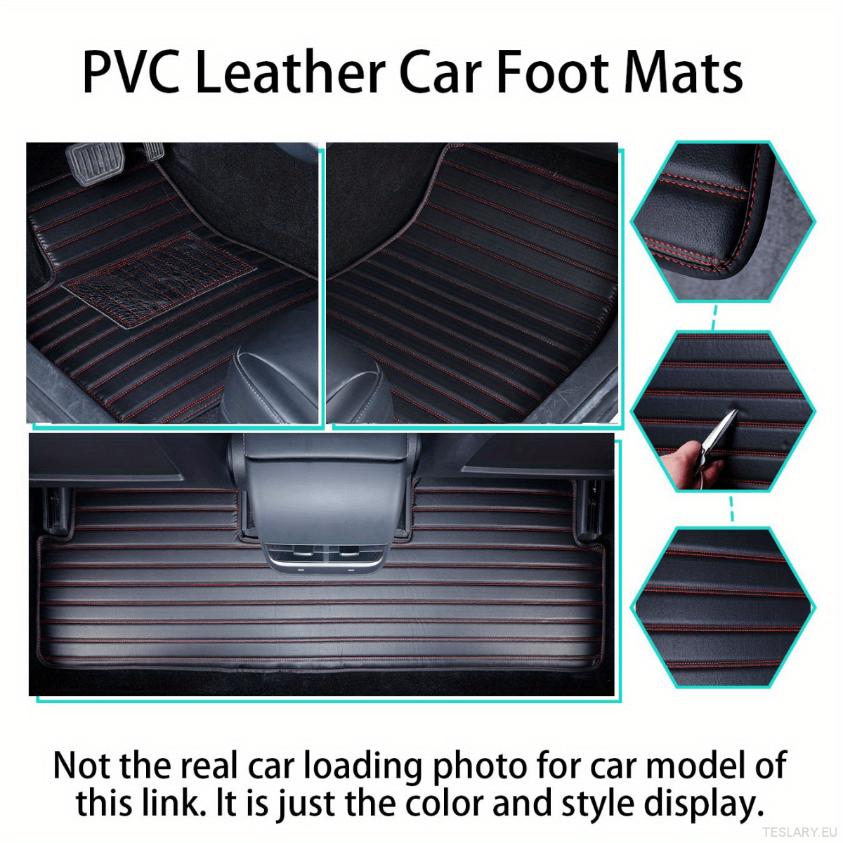 Tesla Model Y 2019 - 2025 Right - Hand Drive Car Mats, Three - Layer PVC Stripe Design, Luxury & Durable Floor Mat Accessories for Car Interior - TESLARY Tesla Shop Accessories Europe Nederlands Dublin Cork Ireland Deutschland Espana Alicante France Italia