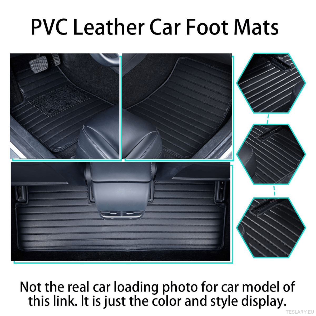 Tesla Model Y 2019 - 2025 Right - Hand Drive Car Mats, Three - Layer PVC Stripe Design, Luxury & Durable Floor Mat Accessories for Car Interior - TESLARY Tesla Shop Accessories Europe Nederlands Dublin Cork Ireland Deutschland Espana Alicante France Italia