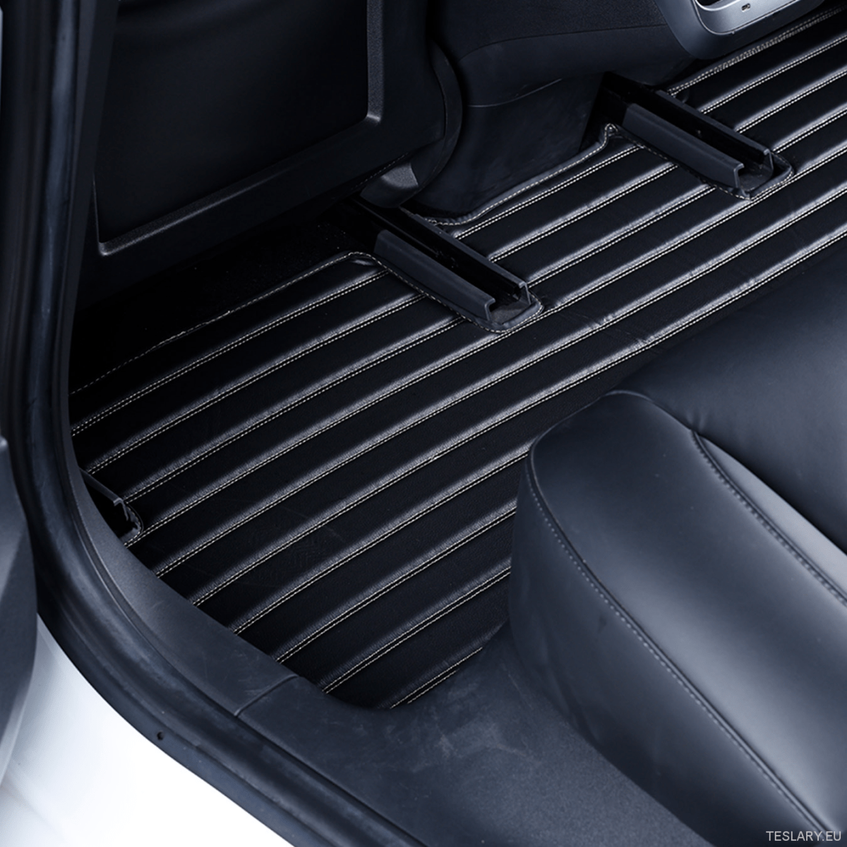 Tesla Model Y 2019 - 2025 Right - Hand Drive Car Mats, Three - Layer PVC Stripe Design, Luxury & Durable Floor Mat Accessories for Car Interior - TESLARY Tesla Shop Accessories Europe Nederlands Dublin Cork Ireland Deutschland Espana Alicante France Italia