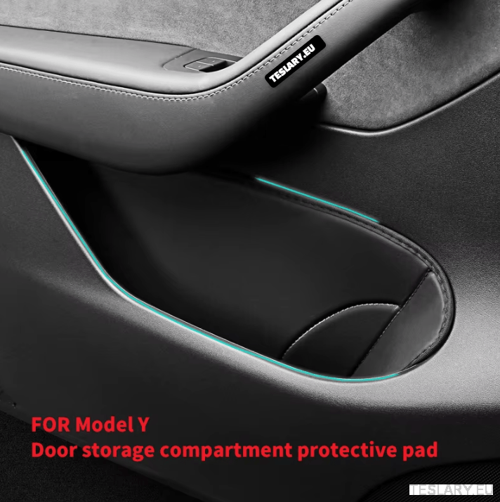 Tesla Model Y door storage inserts protective pad PU leather door slot pad storage pocket - TESLARY Tesla Shop Accessories Europe Nederlands Dublin Cork Ireland Deutschland Espana Alicante France Italia