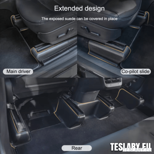 Tesla Model Y Full 9 Piece Seat Rail Protection Kit - TESLARY Tesla Shop Accessories Europe Nederlands Dublin Cork Ireland Deutschland Espana Alicante France Italia