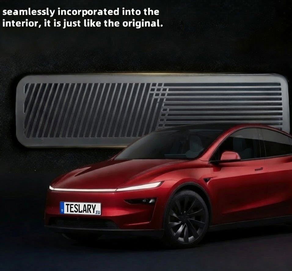 Tesla Model Y Juniper Schwarzer Rücksitz-Lüftungsschutz – Jetzt bei Europes kaufen Teslary.eu Europäische Union Deutschland Spanien Irland Portugal Schweden Finnland Polen