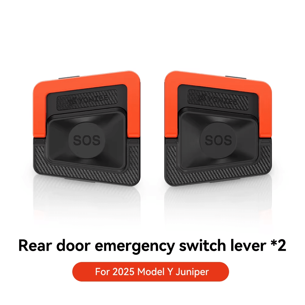 Tesla Model Y Juniper / Model 3 Highland - Rear Door Emergency Handle - Mechanical Unlock for Switch Pull Rope - TESLARY Tesla Shop Accessories Europe Nederlands Dublin Cork Ireland Deutschland Espana Alicante France Italia