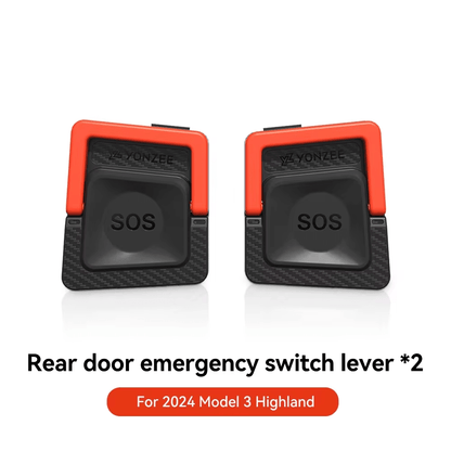 Tesla Model Y Juniper / Model 3 Highland - Rear Door Emergency Handle - Mechanical Unlock for Switch Pull Rope - TESLARY Tesla Shop Accessories Europe Nederlands Dublin Cork Ireland Deutschland Espana Alicante France Italia