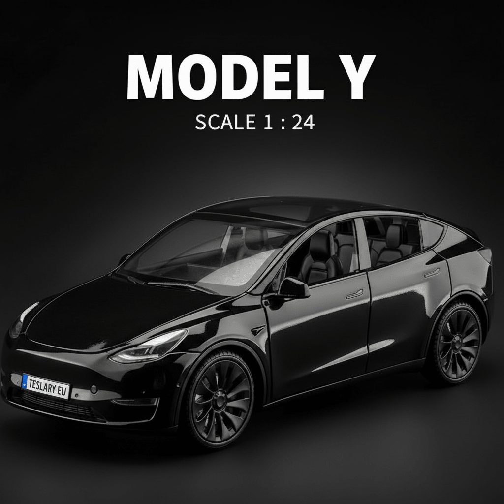 Tesla Model Y Model Voiture 1:24 Version non officielle - TESLARY Tesla Shop Accessoires Europe Pays-Bas Dublin Cork Irlande Allemagne Espagne Alicante France Italie