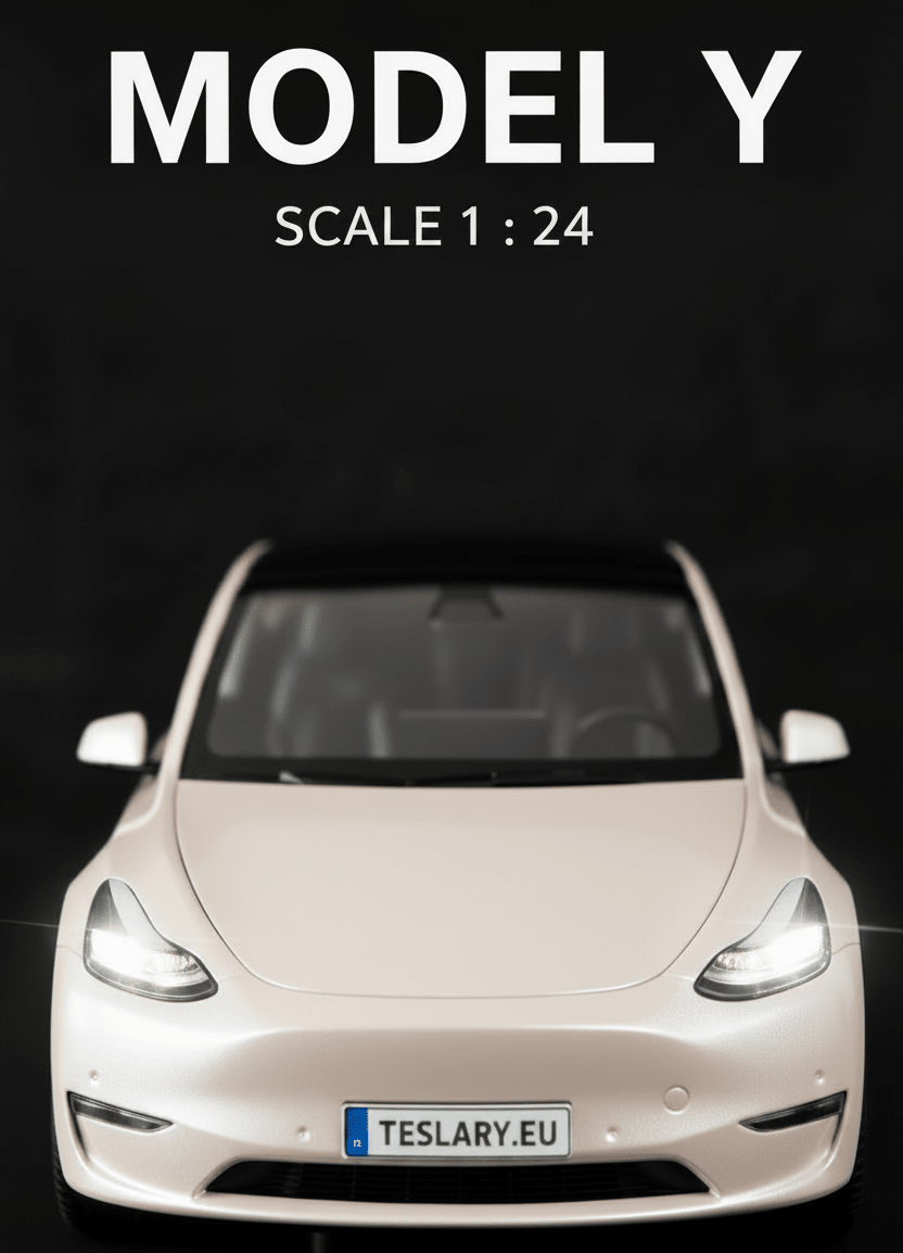 Tesla Model Y Model Voiture 1:24 Version non officielle - TESLARY Tesla Shop Accessoires Europe Pays-Bas Dublin Cork Irlande Allemagne Espagne Alicante France Italie