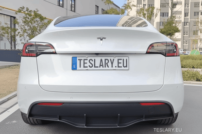 TESLA MODEL Y REAR BUMPER DIFFUSER ABS CUSTOM FIT - TESLARY Tesla Shop Accessories Europe Nederlands Dublin Cork Ireland Deutschland Espana Alicante France Italia