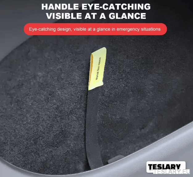 TESLA MODEL Y Rear Door Emergency Manuel Door Release Cord Juniper 2021 - 2025 - TESLARY Tesla Shop Accessories Europe Nederlands Dublin Cork Ireland Deutschland Espana Alicante France Italia