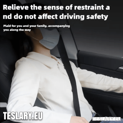 TESLA MODEL Y SEAT BELT HEIGHT LIMITER - TESLARY Tesla Shop Accessories Europe Nederlands Dublin Cork Ireland Deutschland Espana Alicante France Italia