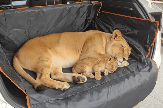 Tesla Model Y SUV Cargo Liner for Dogs - Waterproof, Non-Slip Pet Car Seat Cover with Side Protection - TESLARY Buy Tesla Shop Accessories Europe Nederlands Dublin Cork Ireland Deutschland Espana Iceland Finland France Italia