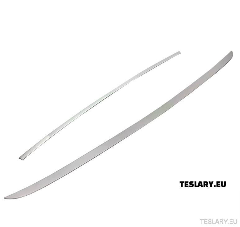 Tesla Model Y Trunk Chrome Protective Strips - TESLARY Tesla Shop Accessories Europe Nederlands Dublin Cork Ireland Deutschland Espana Alicante France Italia