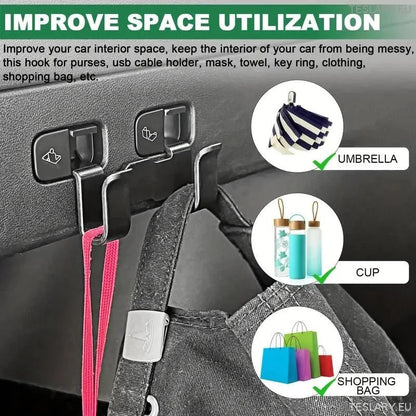 Tesla Model Y Trunk Semi Hidden Hook & Organiser - TESLARY Tesla Shop Accessories Europe Nederlands Dublin Cork Ireland Deutschland Espana Alicante France Italia