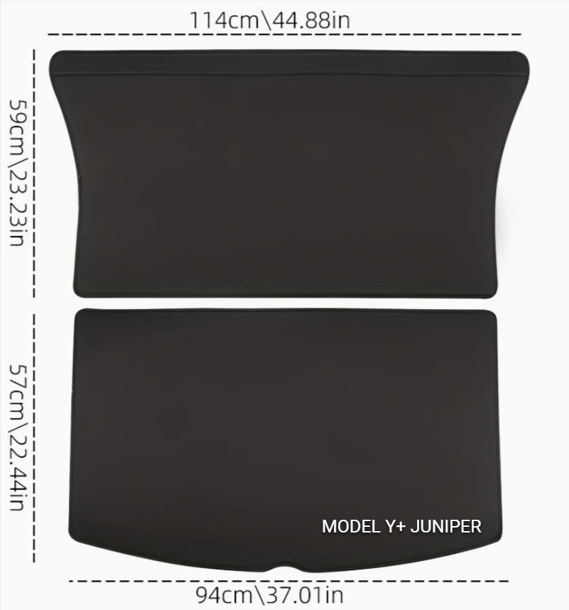 Tesla Model Y / Y+ Juniper/ 3 / 3+ Highland Kofferraummatten aus PU-Leder / Laderaumauskleidungen - TESLARY Tesla Shop Zubehör Europa Niederlande Dublin Cork Irland Deutschland Spanien Alicante Frankreich Italien