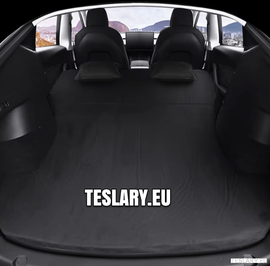 Tesla Model Y / Y+ Juniper Camping Mattress Inflatable Black - TESLARY Tesla Shop Accessories Europe Nederlands Dublin Cork Ireland Deutschland Espana Alicante France Italia