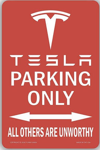 Vintage Electric Vehicle Parking Sign - Green & White Metal Plaque ...