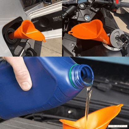 TESLA & Other EV Long Mouth Funnel Filling Tool Plastic Anti - splash EV Accessories 1pc Orange - TESLARY Tesla Shop Accessories Europe Nederlands Dublin Cork Ireland Deutschland Espana Alicante France Italia