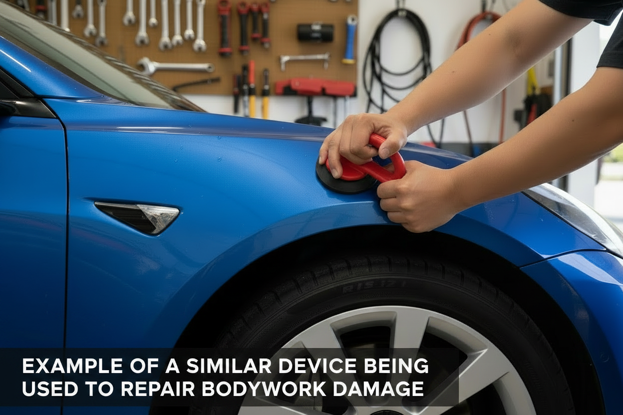 Tesla & andere Mini-Saugwerkzeuge für Elektrofahrzeuge zur Reparatur von Fahrzeugdellen - TESLARY Tesla Shop Zubehör Europa Niederlande Dublin Cork Irland Deutschland Spanien Alicante Frankreich Italien