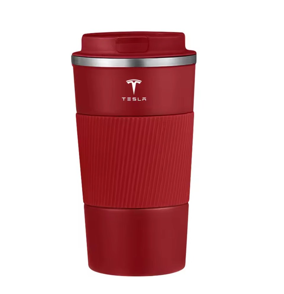 Tesla-Serie Edelstahl-Thermobecher mit Tesla-Logo TESLARY Tesla Shop Zubehör Europa Niederlande Dublin Cork Irland Deutschland Spanien Alicante Frankreich Italien