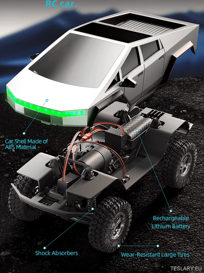 Tesla Style Cyber truck Remote Control - XL Off - Road Adventure - TESLARY Tesla Shop Accessories Europe Nederlands Dublin Cork Ireland Deutschland Espana Alicante France Italia