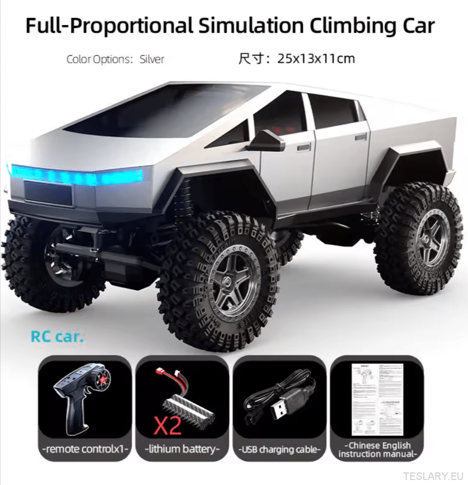 Tesla Style Cyber truck Remote Control - XL Off - Road Adventure - TESLARY Tesla Shop Accessories Europe Nederlands Dublin Cork Ireland Deutschland Espana Alicante France Italia