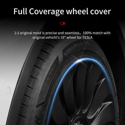 TESLA Y 19" FULL COVERAGE STORM HUBCAPS - MATTE BLACK - Tesla Shop Europe - TESLARY.IE Ireland - France boutique- Deutschland Geschäft- España comercio - Nederland winkel- TESLARY.IE