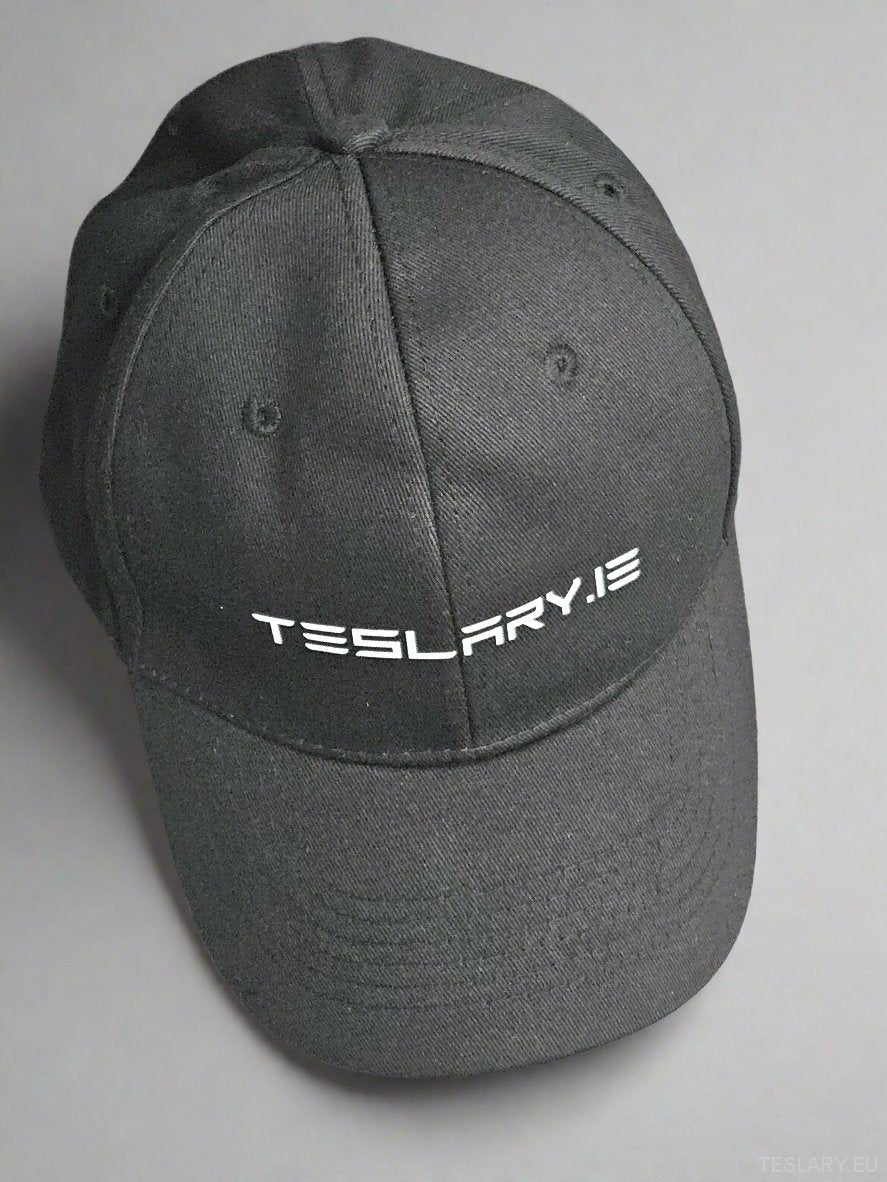 TESLARY BASEBALL HAT WITH LOGO TESLA SHOP ACCESSORIES IRELAND EUROPE DEUTSCHLAND FRANCE ESPANA UNITED KINGDOM
