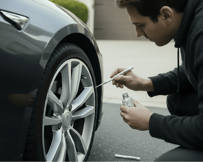 Retoucheerverf voor bumpers, kunststof onderdelen en wieldoppen - TESLARY Tesla Shop Accessoires Europa Nederlands Dublin Cork Ierland Duitsland Spanje Alicante Frankrijk Italië