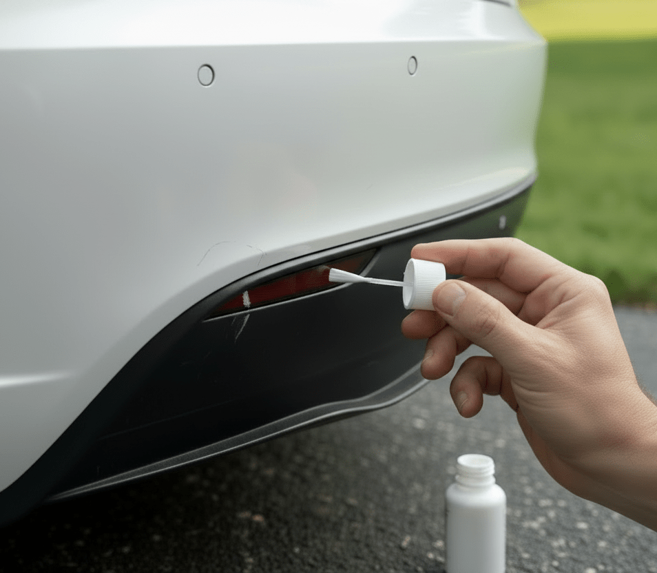 Retoucheerverf voor bumpers, kunststof onderdelen en wieldoppen - TESLARY Tesla Shop Accessoires Europa Nederlands Dublin Cork Ierland Duitsland Spanje Alicante Frankrijk Italië