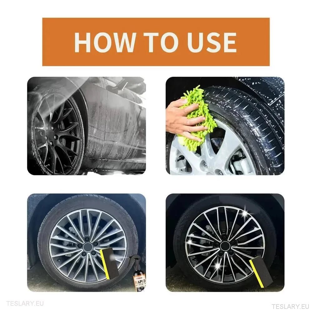 Tyre Rapid Ceramic Coating for Long Lasting Shine - Tesla Shop Europe - TESLARY.IE Ireland - France boutique- Deutschland Geschäft- España comercio - Nederland winkel- TESLARY.IE