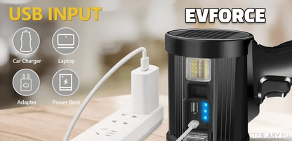 Ultra Bright Recharable Spot light / torch for your Tesla , BYD , MG or other EV - TESLARY Tesla Shop Accessories Europe Nederlands Dublin Cork Ireland Deutschland Espana Alicante France Italia