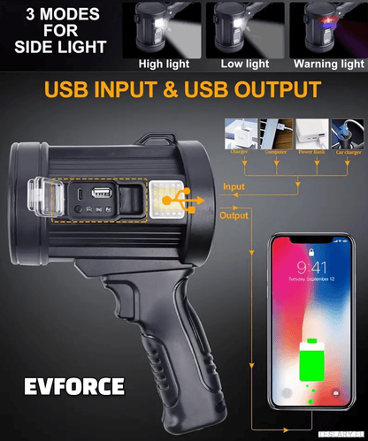 Ultra Bright Recharable Spot light / torch for your Tesla , BYD , MG or other EV - TESLARY Tesla Shop Accessories Europe Nederlands Dublin Cork Ireland Deutschland Espana Alicante France Italia