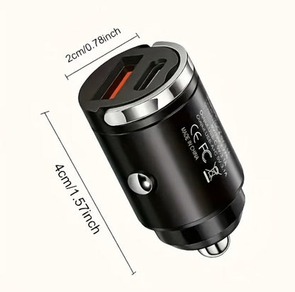 Adaptador de cargador USB-C de 12 voltios, 100 W, cargador de coche de metal de doble puerto, rápido, fácil, universal para Tesla, Byd, VW ID, Kia, MG. TESLARY Accesorios de la tienda Tesla Europa Nederlands Dublin Cork Ireland Deutschland España Alicante France Italia