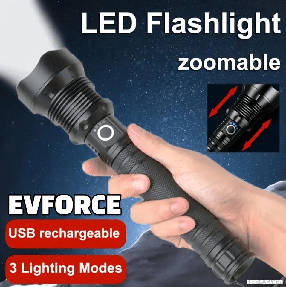 USB Rechargable Flashlight / Torch for your Tesla , BYD , MG or other EV - TESLARY Tesla Shop Accessories Europe Nederlands Dublin Cork Ireland Deutschland Espana Alicante France Italia