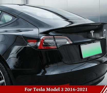 V Type Highkick Sport Spoiler Wing Tesla Model 3 2019 - 2023 - Carbon Fibre Style - TESLARY Tesla Shop Accessories Europe Nederlands Dublin Cork Ireland Deutschland Espana Alicante France Italia
