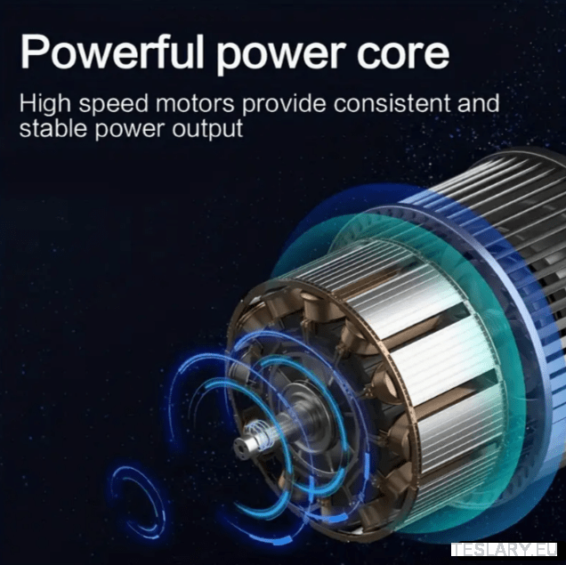 Vacuum Wired High Power Suction with Attachments Handheld Light Weight Black - TESLARY Tesla Shop Accessories Europe Nederlands Dublin Cork Ireland Deutschland Espana Alicante France Italia