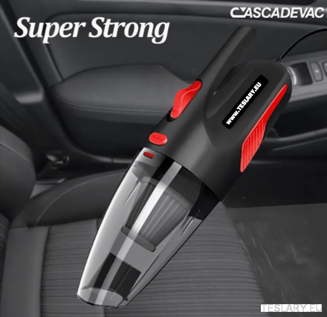 Vacuum Wired High Power Suction with Attachments Handheld Light Weight Black - TESLARY Tesla Shop Accessories Europe Nederlands Dublin Cork Ireland Deutschland Espana Alicante France Italia