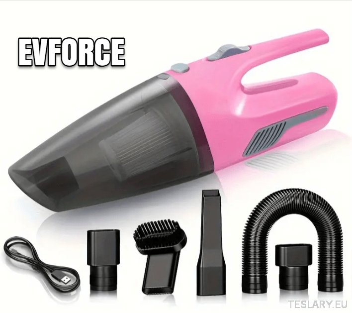 Vacuum Wireless High Power Suction with Attachments - TESLARY Tesla Shop Accessories Europe Nederlands Dublin Cork Ireland Deutschland Espana Alicante France Italia