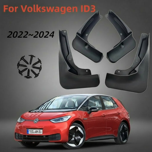 Volkswagen ID3 2021 - 2024 Front Rear Fender Mud Flaps - TESLARY Tesla Shop Accessories Europe Nederlands Dublin Cork Ireland Deutschland Espana Alicante France Italia