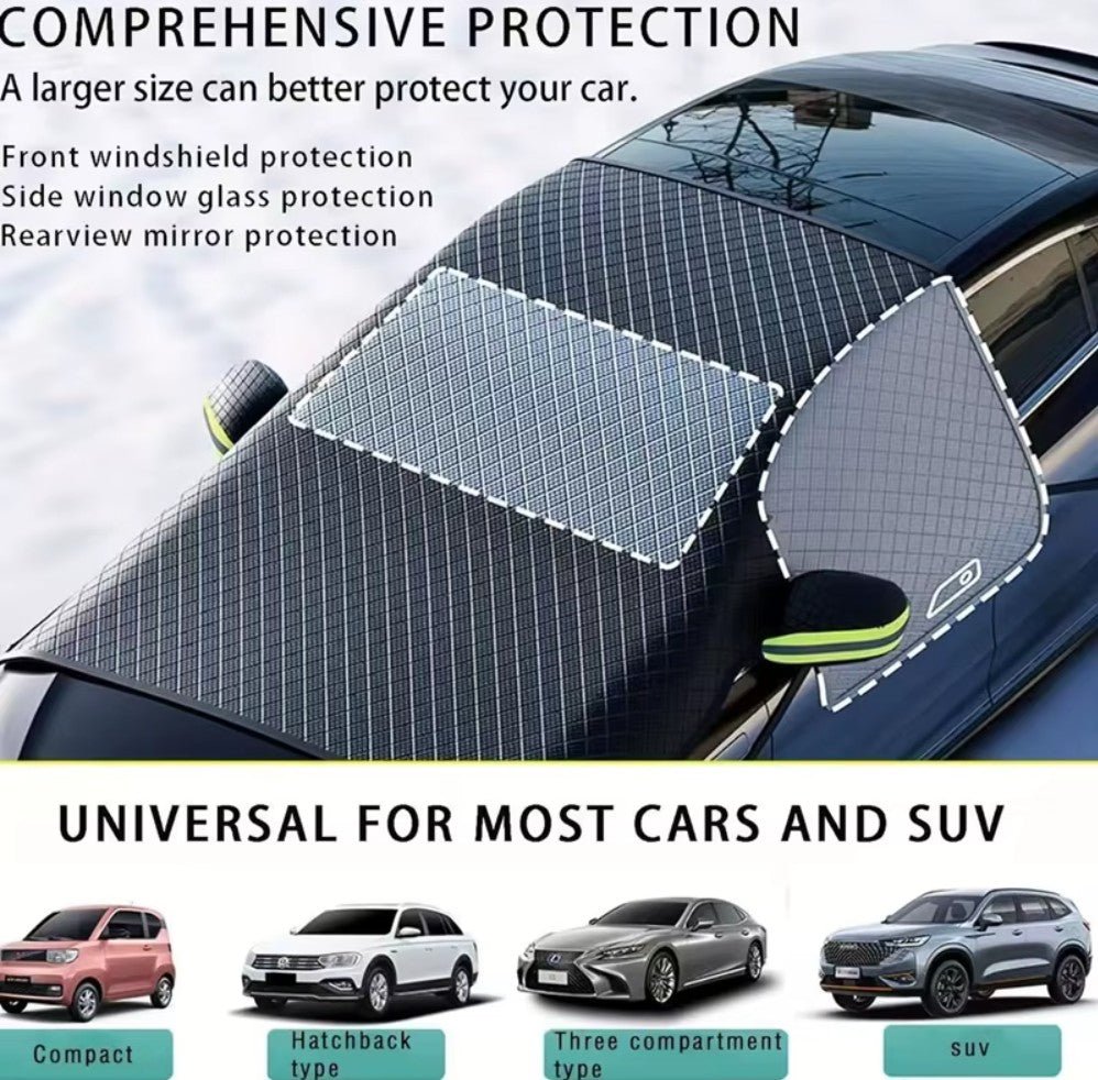 Sneeuw- en weerbestendige voorruitbescherming voor uw Tesla Model 3 of Tesla Model Ook geschikt voor BYD, MG4 en VW ID4. TESLARY Koop Tesla-accessoires in Europa, Nederland, Dublin, Cork, Ierland, Duitsland, Spanje, IJsland, Finland, Frankrijk, Italië.