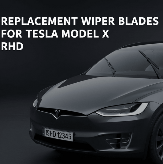 Wiper blades for Tesla Model X, (2pcs set) windshield wiper with integrated cleaning function - RIGHT HAND DRIVE ( FOR UK & IRELAND ) - TESLARY Tesla Shop Accessories Europe Nederlands Dublin Cork Ireland Deutschland Espana Alicante France Italia
