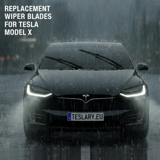 Torkarblad för Tesla Model X, (2st Set) Vindrutetorkare med integrerad rengöringsfunktion - Höger handenhet