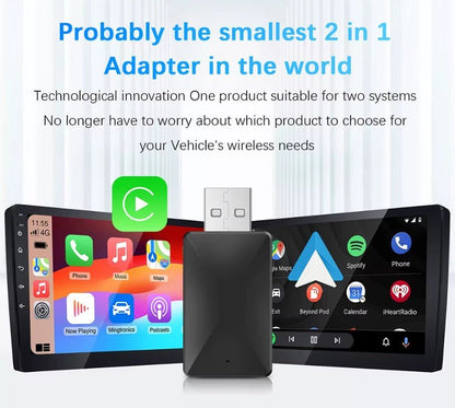 Adaptador inalámbrico inteligente CarPlay Android Auto para todos los coches - TESLARY Accesorios de la tienda Tesla Europa Nederlands Dublin Cork Ireland Deutschland España Alicante France Italia