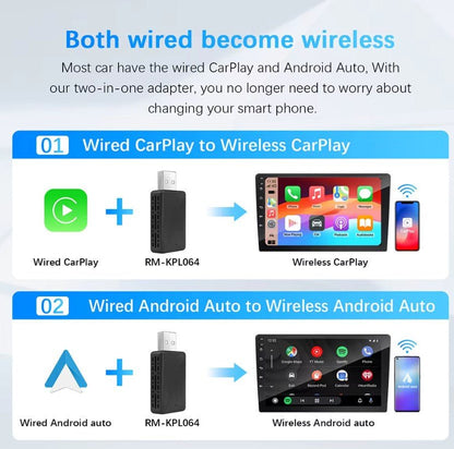 Adaptador inalámbrico inteligente CarPlay Android Auto para todos los coches - TESLARY Accesorios de la tienda Tesla Europa Nederlands Dublin Cork Ireland Deutschland España Alicante France Italia