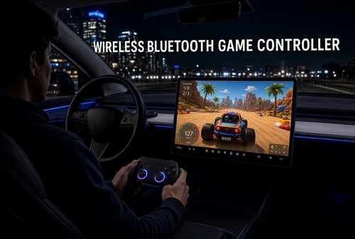 Wireless Gaming Controller Suitable for Tesla Model 3 , Model Y , Model 3 Highland or Model Y Juniper ( Rechargable ) - TESLARY Tesla Shop Accessories Europe Nederlands Dublin Cork Ireland Deutschland Espana Alicante France Italia